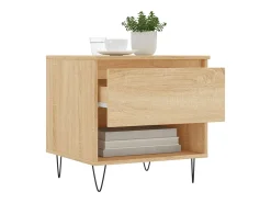 Conjunto de 2 Mesas de Centro | Mesa de apoio | Mesa de café 50x46x50cm deriv. madeira carvalho sonoma