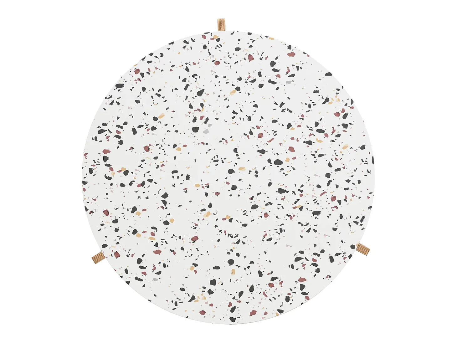 Conjunto de 2 mesas de centro artísticas encaixáveis (70/50 cm) com pernas resistentes