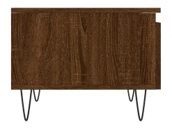 Conjunto de 2 Mesas de Centro | Mesa de apoio | Mesa de café 50x46x35 cm deriv. madeira carvalho castanho