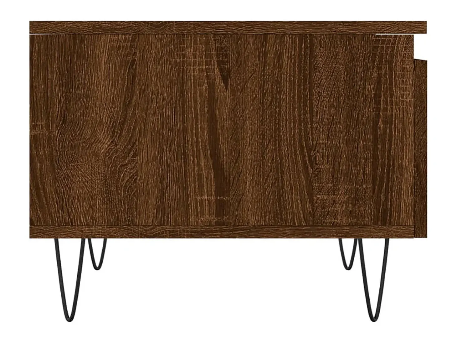 Conjunto de 2 Mesas de Centro | Mesa de apoio | Mesa de café 50x46x35 cm deriv. madeira carvalho castanho