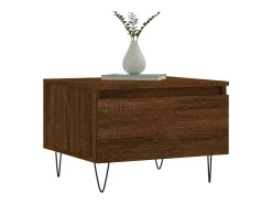 Conjunto de 2 Mesas de Centro | Mesa de apoio | Mesa de café 50x46x35 cm deriv. madeira carvalho castanho