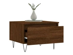 Conjunto de 2 Mesas de Centro | Mesa de apoio | Mesa de café 50x46x35 cm deriv. madeira carvalho castanho