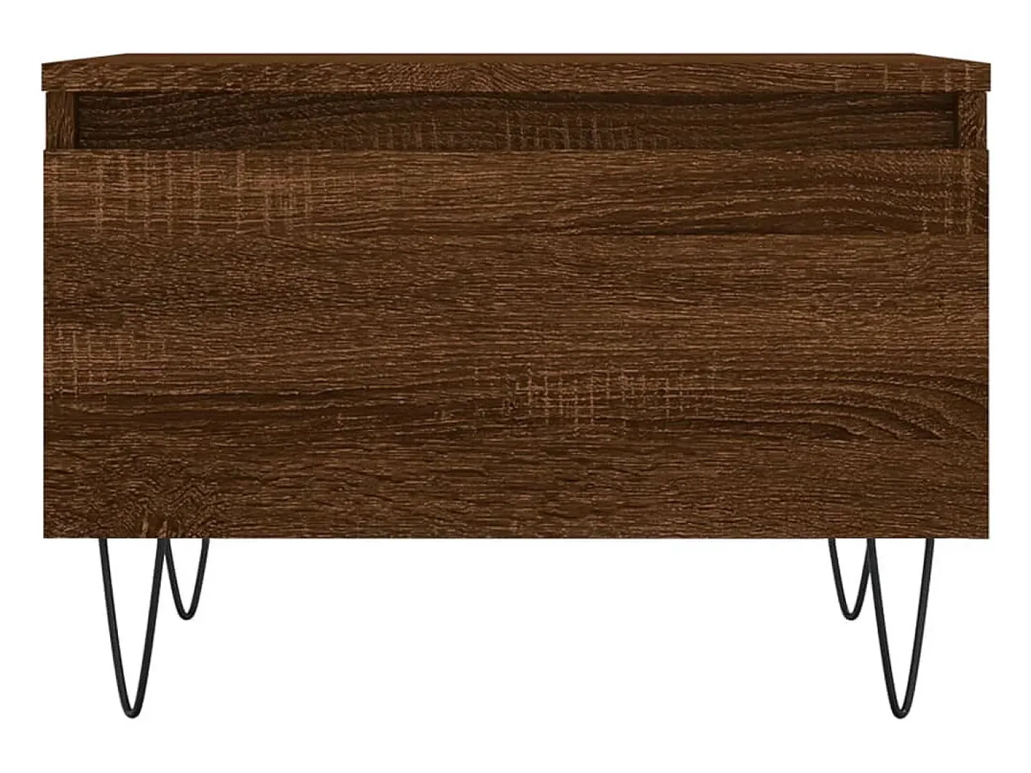 Conjunto de 2 Mesas de Centro | Mesa de apoio | Mesa de café 50x46x35 cm deriv. madeira carvalho castanho