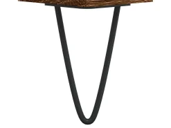 Conjunto de 2 Mesas de Centro | Mesa de apoio | Mesa de café 50x46x35 cm deriv. madeira carvalho castanho