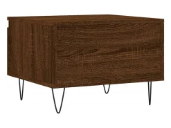 Conjunto de 2 Mesas de Centro | Mesa de apoio | Mesa de café 50x46x35 cm deriv. madeira carvalho castanho