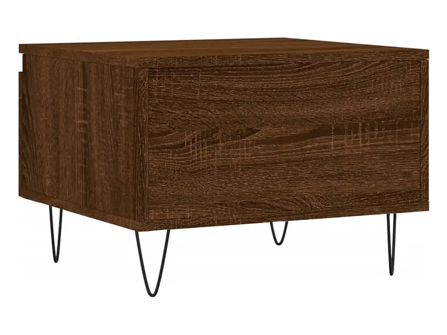 Conjunto de 2 Mesas de Centro | Mesa de apoio | Mesa de café 50x46x35 cm deriv. madeira carvalho castanho