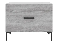 Conjunto de 2 Mesas de Centro | Mesa de apoio | Mesa de café 50x50x40 cm madeira proc. sonoma cinza