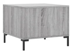 Conjunto de 2 Mesas de Centro | Mesa de apoio | Mesa de café 50x50x40 cm madeira proc. sonoma cinza