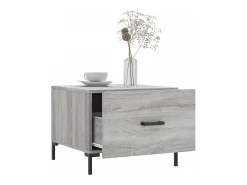 Conjunto de 2 Mesas de Centro | Mesa de apoio | Mesa de café 50x50x40 cm madeira proc. sonoma cinza