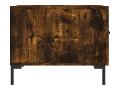 Conjunto de 2 Mesas de Centro | Mesa de apoio | Mesa de café 50x50x40 cm madeira processada cor fumado