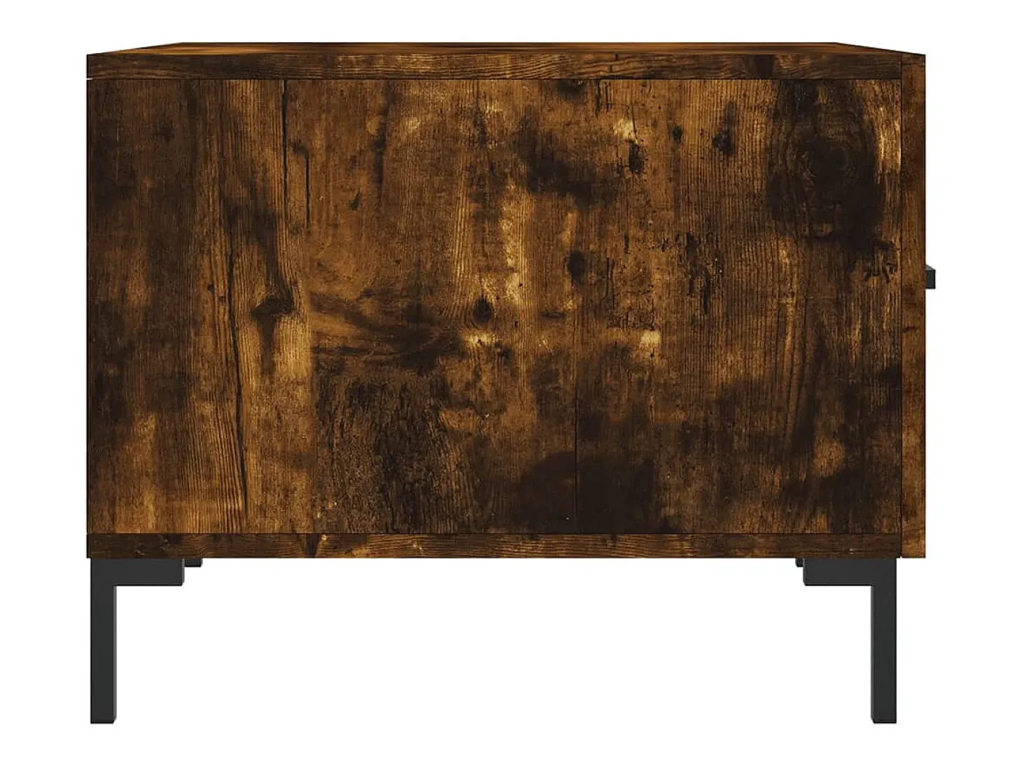 Conjunto de 2 Mesas de Centro | Mesa de apoio | Mesa de café 50x50x40 cm madeira processada cor fumado