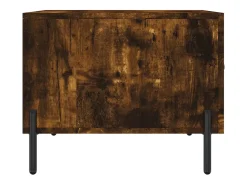 Conjunto de 2 Mesas de Centro | Mesa de apoio | Mesa de café 50x50x40 cm madeira processada cor fumado