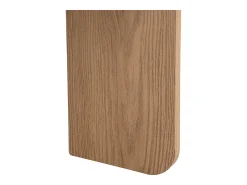 Conjunto de 2 mesas de centro encaixáveis, modulares modernas, para sala de estar, sofá, 70x70x35+50x50x45,5 (cm), Natural