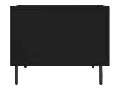 Conjunto de 2 Mesas de Centro | Mesa de apoio | Mesa de café 50x50x40 cm madeira processada preto