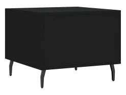 Conjunto de 2 Mesas de Centro | Mesa de apoio | Mesa de café 50x50x40 cm madeira processada preto