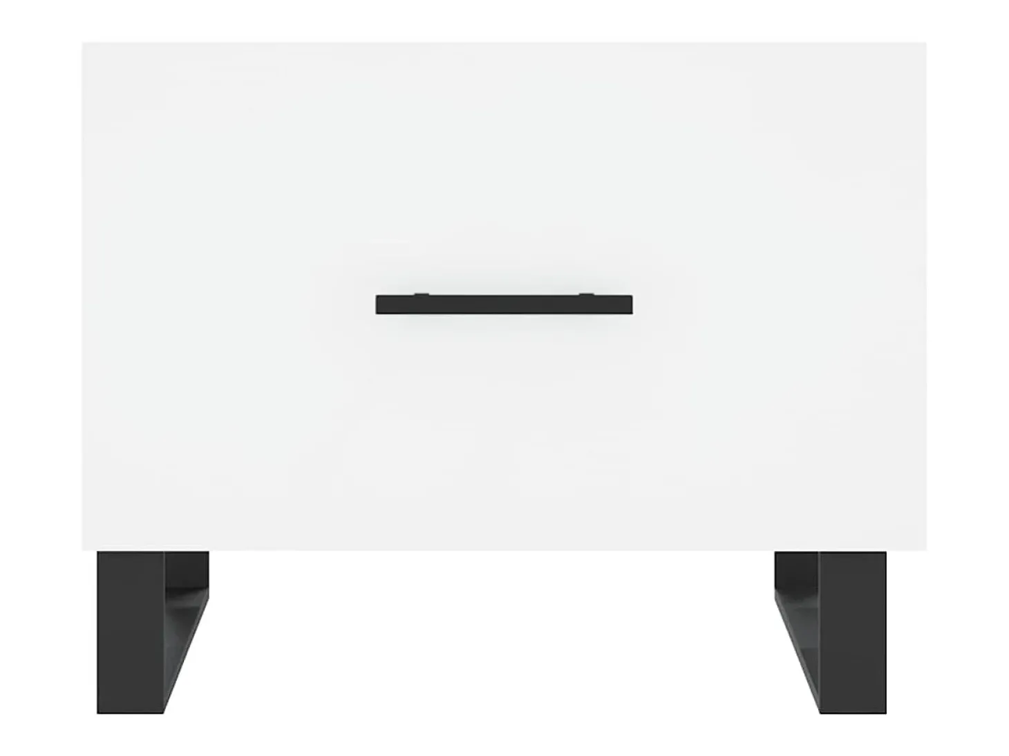 Conjunto de 2 Mesas de Centro | Mesa de apoio | Mesa de café 50x50x40 cm madeira processada branco