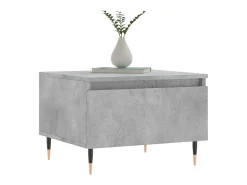 Conjunto de 2 Mesas de Centro | Mesa de apoio | Mesa de café 50x46x35 cm deriv. madeira cinza-cimento
