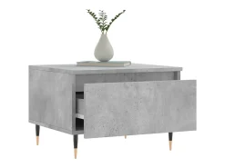 Conjunto de 2 Mesas de Centro | Mesa de apoio | Mesa de café 50x46x35 cm deriv. madeira cinza-cimento