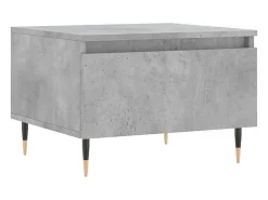 Conjunto de 2 Mesas de Centro | Mesa de apoio | Mesa de café 50x46x35 cm deriv. madeira cinza-cimento
