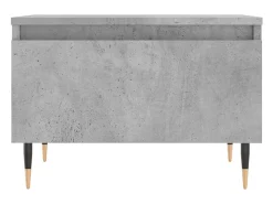 Conjunto de 2 Mesas de Centro | Mesa de apoio | Mesa de café 50x46x35 cm deriv. madeira cinza-cimento