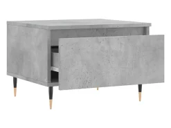 Conjunto de 2 Mesas de Centro | Mesa de apoio | Mesa de café 50x46x35 cm deriv. madeira cinza-cimento