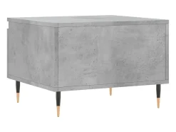 Conjunto de 2 Mesas de Centro | Mesa de apoio | Mesa de café 50x46x35 cm deriv. madeira cinza-cimento