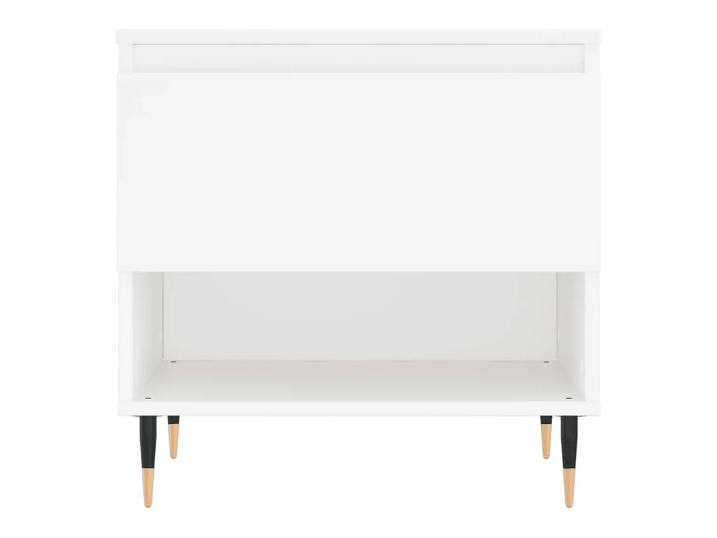 Conjunto de 2 Mesas de Centro | Mesa de apoio | Mesa de café 50x46x50 cm derivados de madeira branco