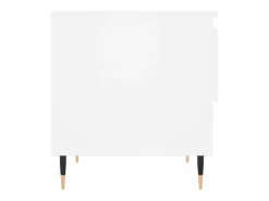 Conjunto de 2 Mesas de Centro | Mesa de apoio | Mesa de café 50x46x50 cm derivados de madeira branco