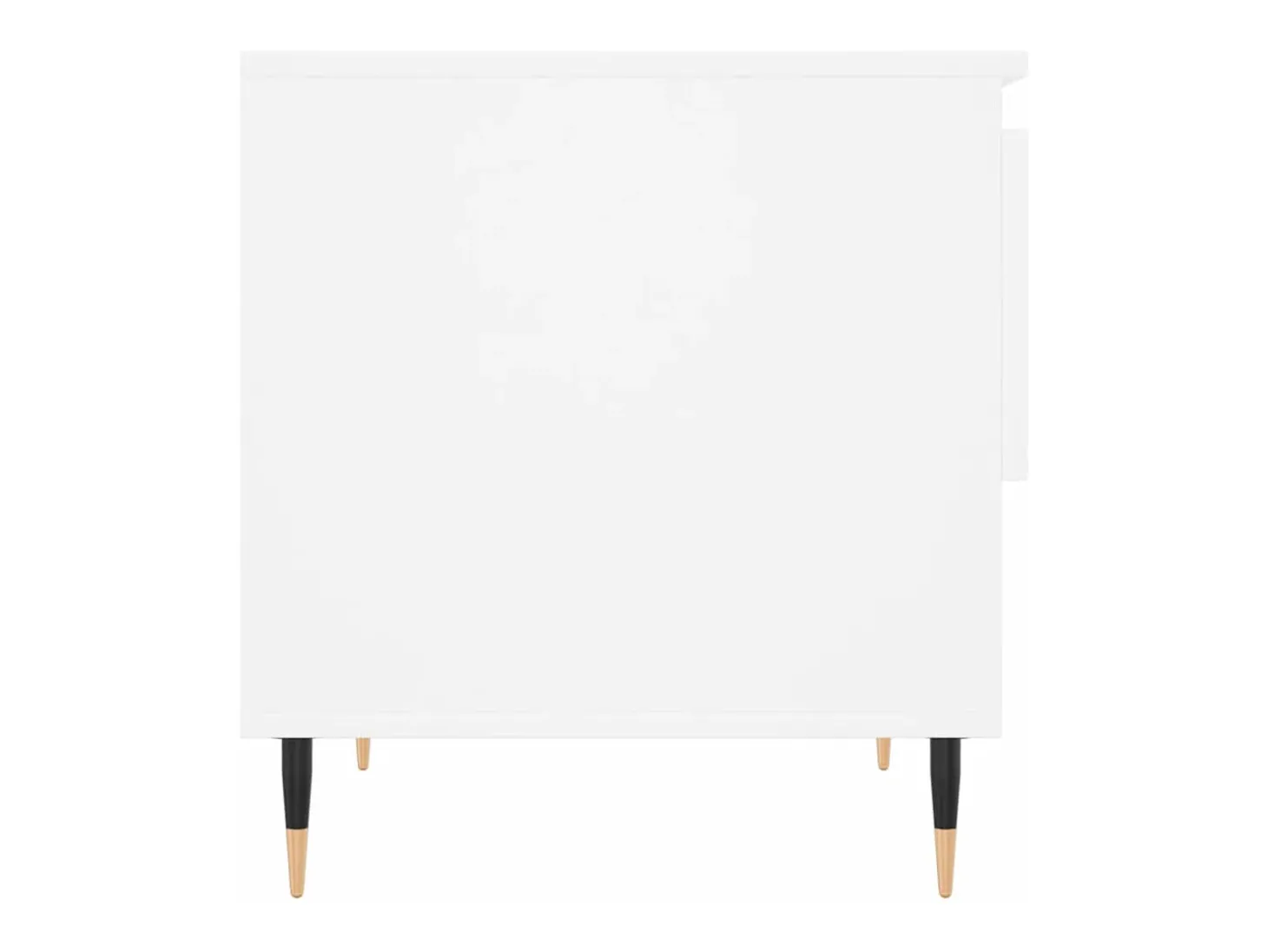 Conjunto de 2 Mesas de Centro | Mesa de apoio | Mesa de café 50x46x50 cm derivados de madeira branco