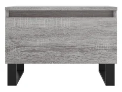 Conjunto de 2 Mesas de Centro | Mesa de apoio | Mesa de café 50x46x35cm deriv. madeira cinzento sonoma