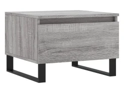 Conjunto de 2 Mesas de Centro | Mesa de apoio | Mesa de café 50x46x35cm deriv. madeira cinzento sonoma