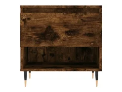 Conjunto de 2 Mesas de Centro | Mesa de apoio | Mesa de café 50x46x50cm deriv. madeira carvalho fumado