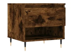 Conjunto de 2 Mesas de Centro | Mesa de apoio | Mesa de café 50x46x50cm deriv. madeira carvalho fumado