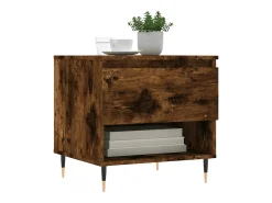 Conjunto de 2 Mesas de Centro | Mesa de apoio | Mesa de café 50x46x50cm deriv. madeira carvalho fumado