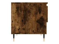 Conjunto de 2 Mesas de Centro | Mesa de apoio | Mesa de café 50x46x50cm deriv. madeira carvalho fumado