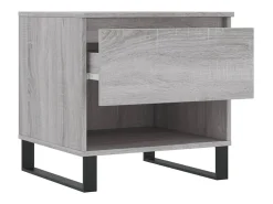 Conjunto de 2 Mesas de Centro | Mesa de apoio | Mesa de café 50x46x50cm deriv. madeira cinzento sonoma