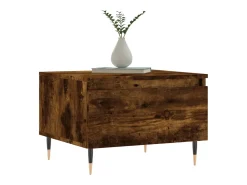 Conjunto de 2 Mesas de Centro | Mesa de apoio | Mesa de café 50x46x35cm deriv. madeira carvalho fumado
