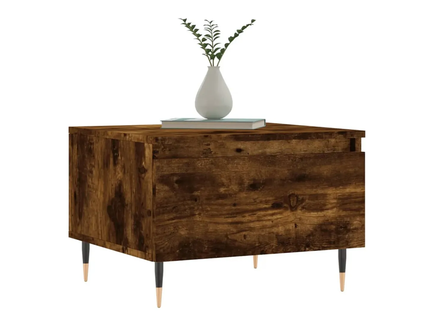 Conjunto de 2 Mesas de Centro | Mesa de apoio | Mesa de café 50x46x35cm deriv. madeira carvalho fumado