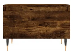 Conjunto de 2 Mesas de Centro | Mesa de apoio | Mesa de café 50x46x35cm deriv. madeira carvalho fumado