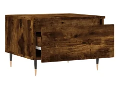 Conjunto de 2 Mesas de Centro | Mesa de apoio | Mesa de café 50x46x35cm deriv. madeira carvalho fumado