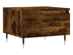 Conjunto de 2 Mesas de Centro | Mesa de apoio | Mesa de café 50x46x35cm deriv. madeira carvalho fumado