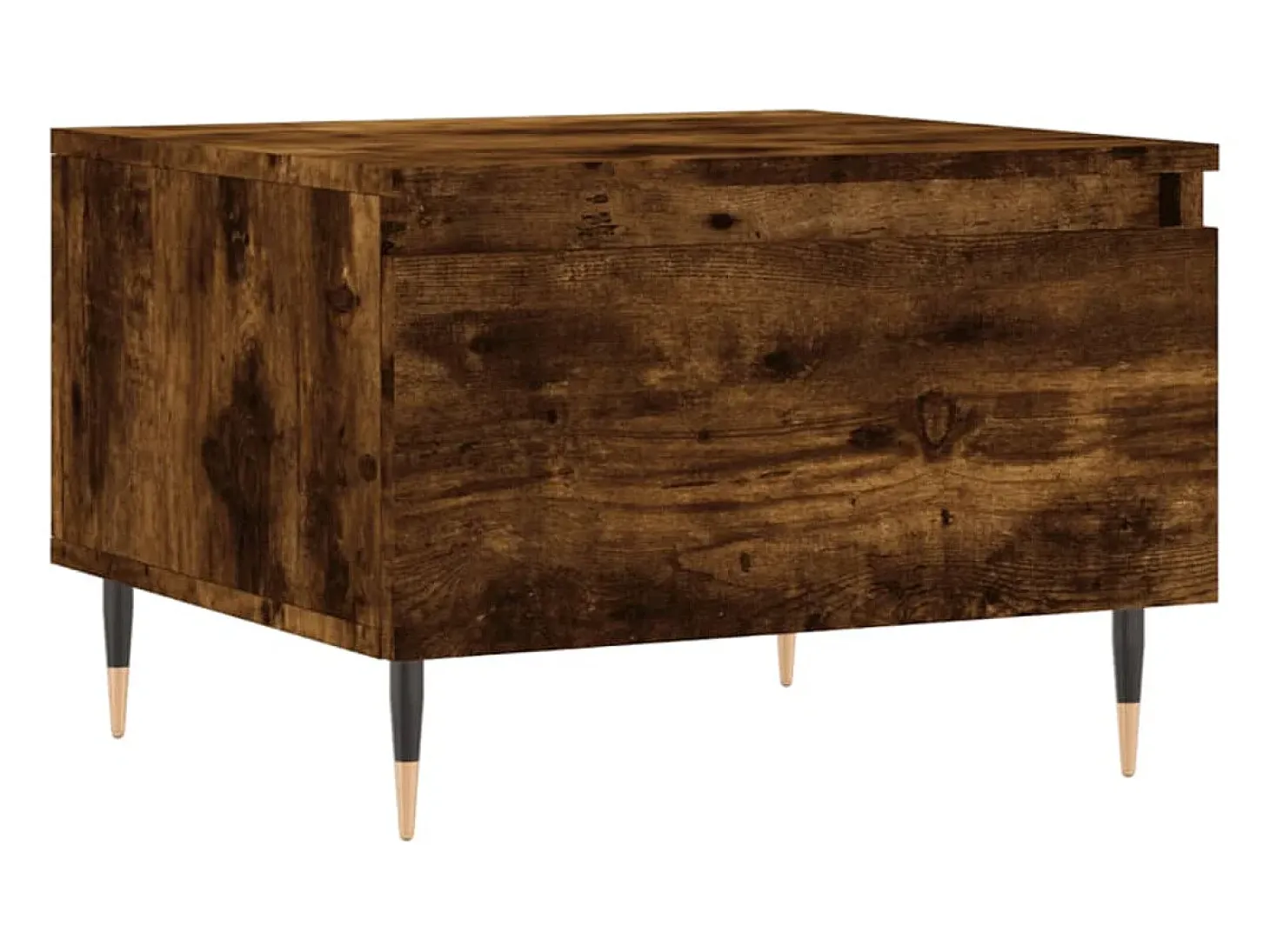 Conjunto de 2 Mesas de Centro | Mesa de apoio | Mesa de café 50x46x35cm deriv. madeira carvalho fumado