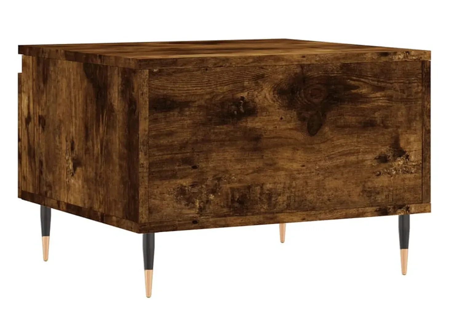 Conjunto de 2 Mesas de Centro | Mesa de apoio | Mesa de café 50x46x35cm deriv. madeira carvalho fumado