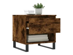 Conjunto de 2 Mesas de Centro | Mesa de apoio | Mesa de café 50x46x50cm deriv. madeira carvalho fumado