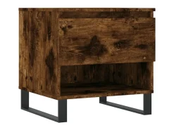 Conjunto de 2 Mesas de Centro | Mesa de apoio | Mesa de café 50x46x50cm deriv. madeira carvalho fumado