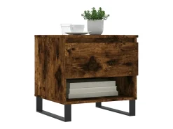 Conjunto de 2 Mesas de Centro | Mesa de apoio | Mesa de café 50x46x50cm deriv. madeira carvalho fumado