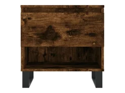 Conjunto de 2 Mesas de Centro | Mesa de apoio | Mesa de café 50x46x50cm deriv. madeira carvalho fumado