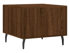 Conjunto de 2 Mesas de Centro | Mesa de apoio | Mesa de café 50x50x40 cm madeira proc. carvalho castanho