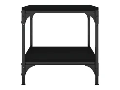 Conjunto de 2 Mesas de Centro | Mesa de apoio | Mesa de café 40x40x40 cm derivados de madeira preto