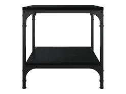 Conjunto de 2 Mesas de Centro | Mesa de apoio | Mesa de café 40x40x40 cm derivados de madeira preto